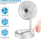 Powerful Rechargeable Table Fan | Portable Desk Fan for Home & Office