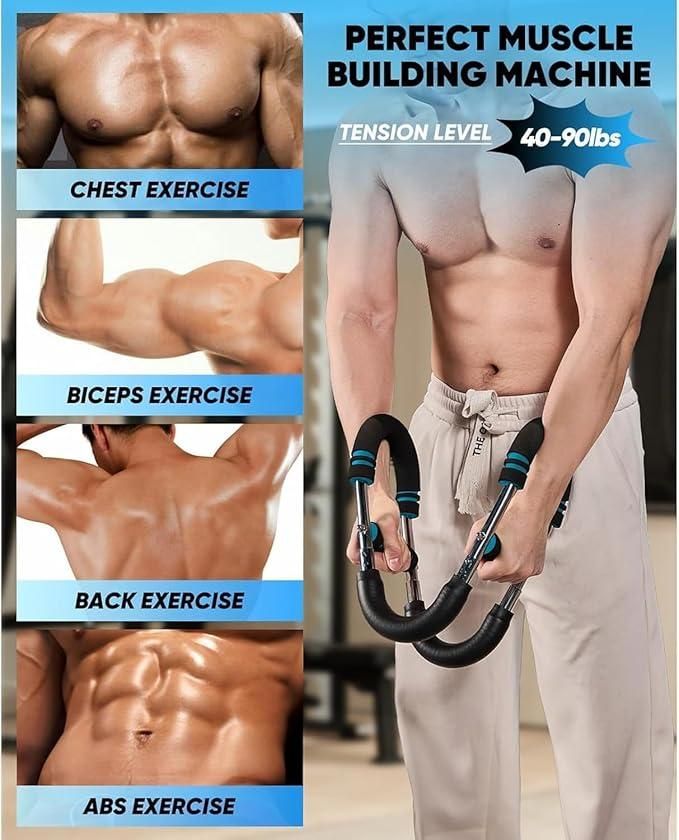 Adjustable Chest Workout Equipment – Home Gym Chest Expander for Strength Training