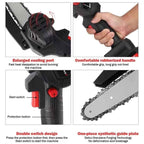 Cordless Battery Powered Electric Chainsaw | Portable Tree Trimming & Wood Cutting Tool