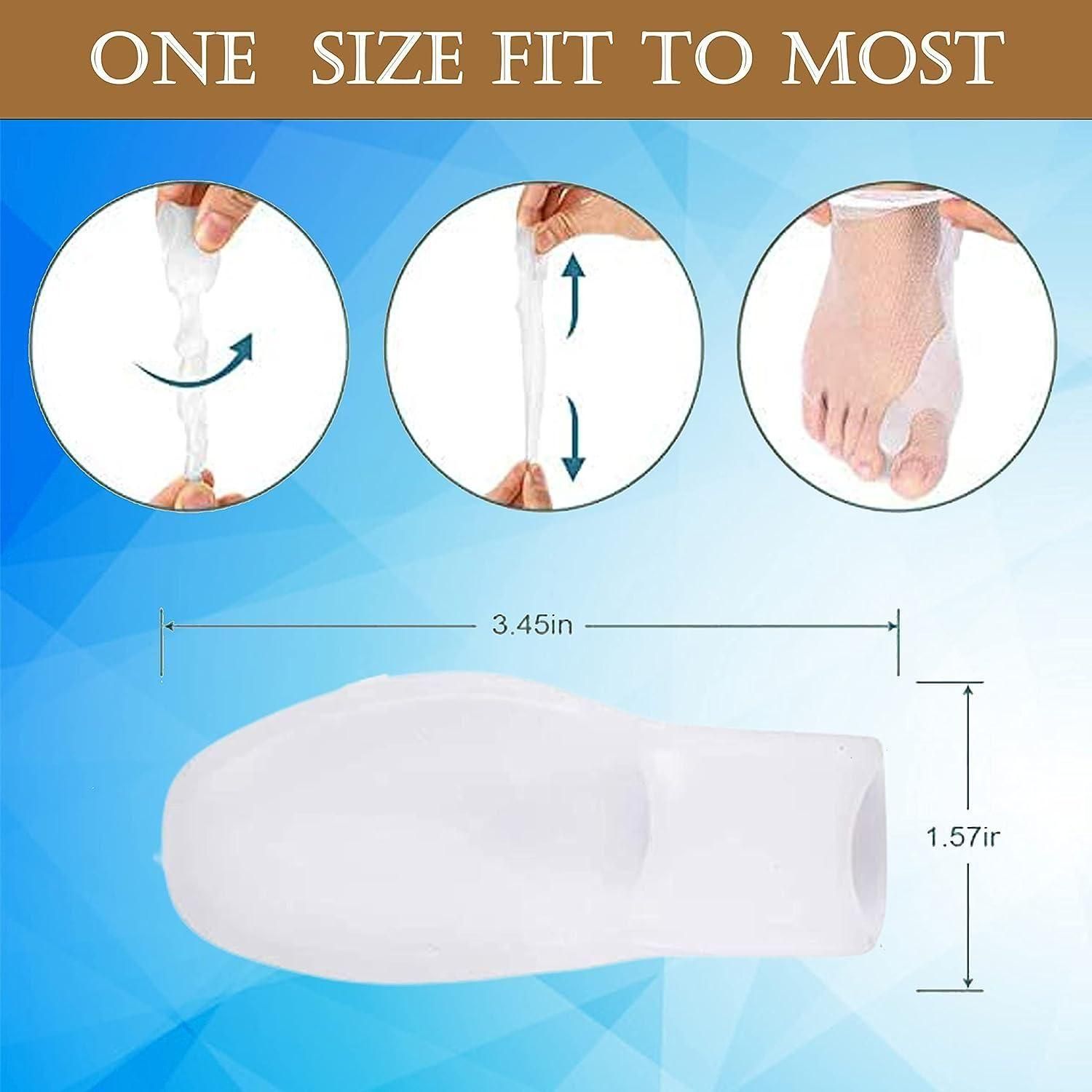 Silicone Toe Separator Bunion Corrector for Adults – Toe Alignment Splint Kit & Foot Pain Relief