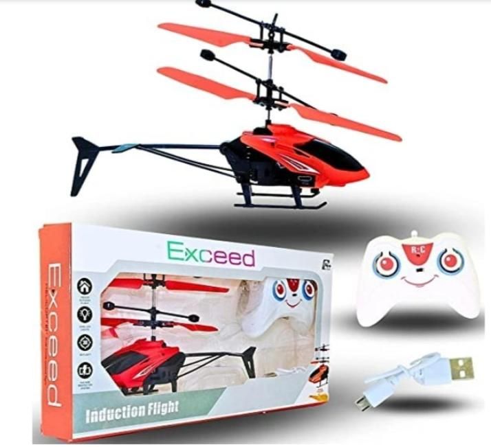 2 in 1 Remote Control Helicopter for Kids | Indoor Outdoor RC Flying Toy (Assorted Color)