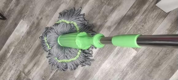 Self-Twisting Water Rotating Mop | Microfiber Spin Floor Cleaning Mop