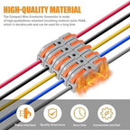 Lever Wire Cable Connectors Pack of 10 | Spring Loaded Electrical Inline Splicing Connectors