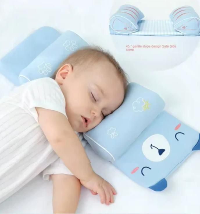 Baby Head Shaping Support Pillow – Soft Infant Neck & Head Protection Cushion for Newborns