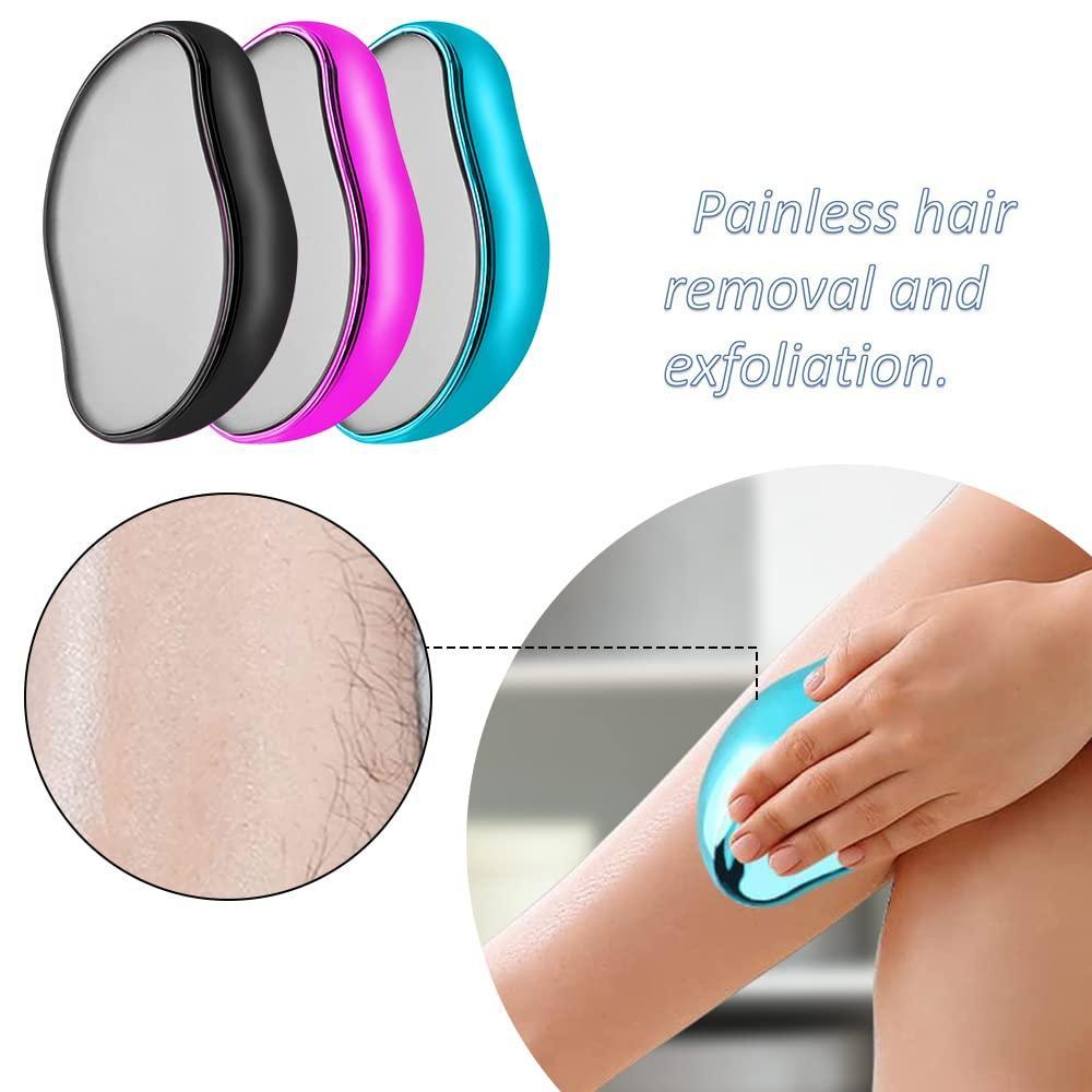 Crystal Hair Eraser for Women & Men – Painless Magic Hair Remover & Exfoliator (Reusable, Random Color)