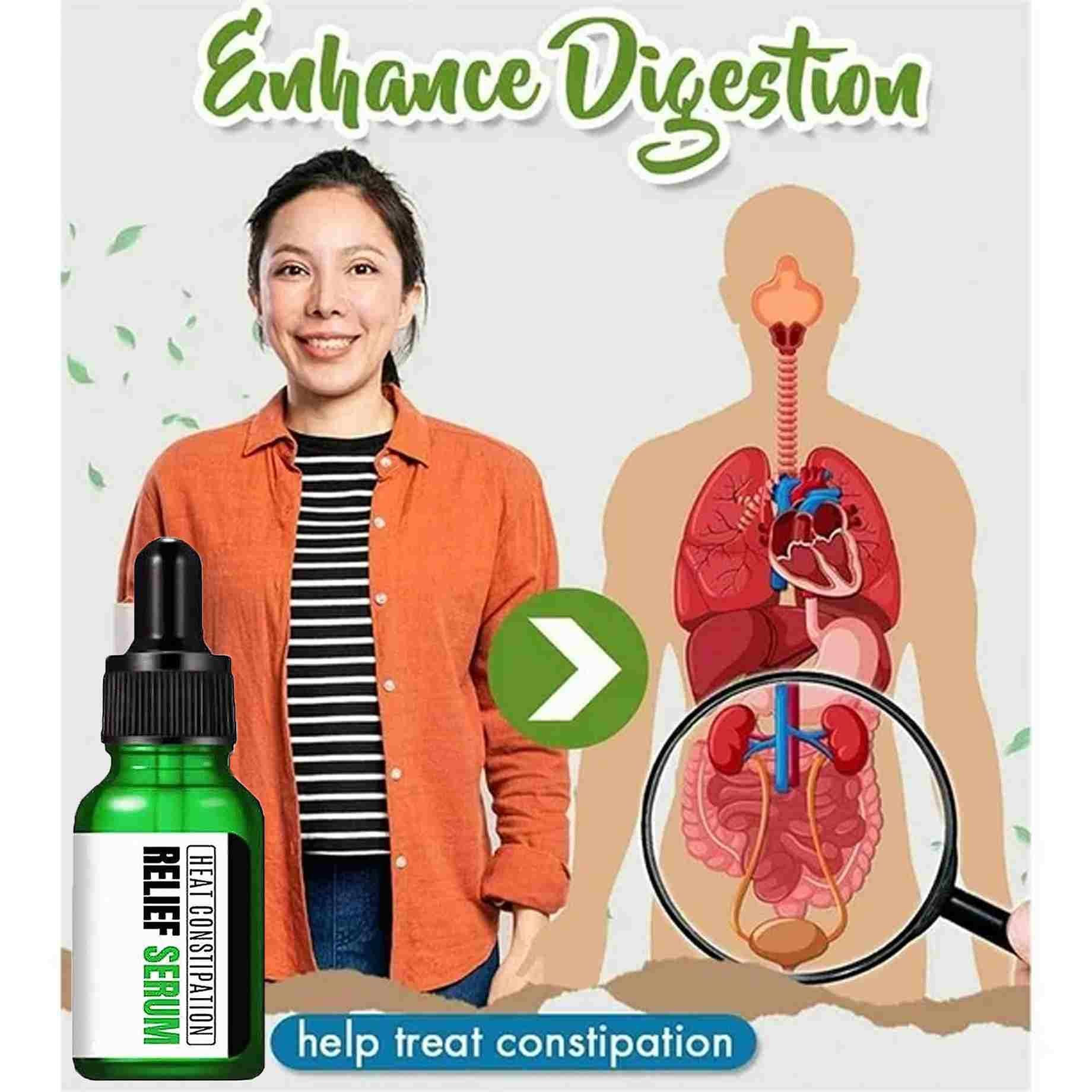 Heat Constipation Relief Serum 50ML (Pack of 2) – Digestive Support for Bloating & Gas Relief