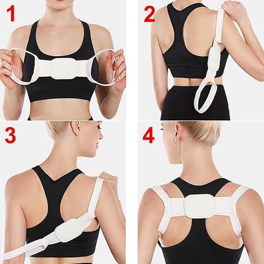 Shoulder & Back Straightener Posture Corrector Belt – Elastic Spine Support Brace for Men & Women