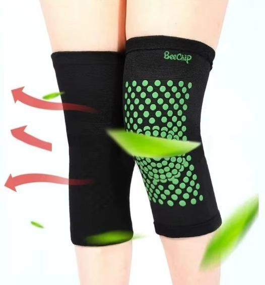 Coldproof Heating Knee Brace Sleeve (1 Pair) – Elastic Knit Support for Joint Pain Relief & Sports Protection