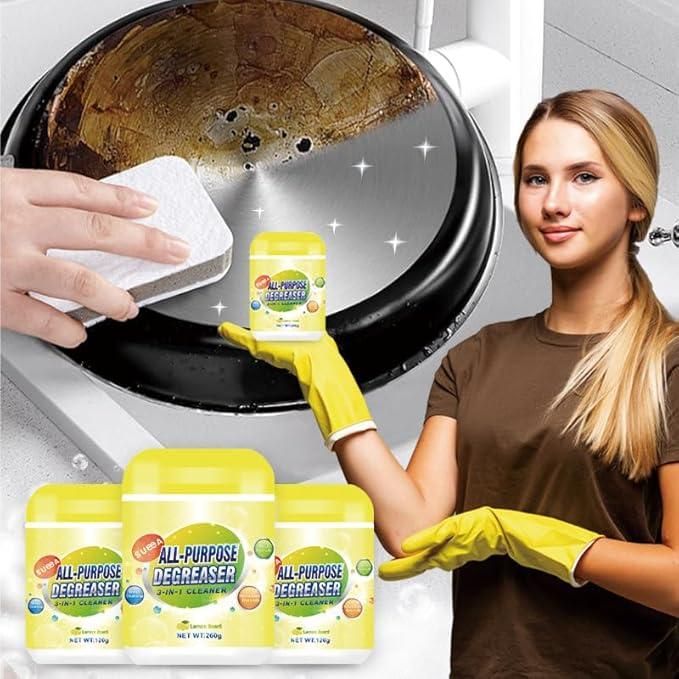 All Purpose Degreaser 3 in 1 Cleaner 200 gm (Pack of 2) – Powerful Multi-Surface Kitchen & Home Grease Remover