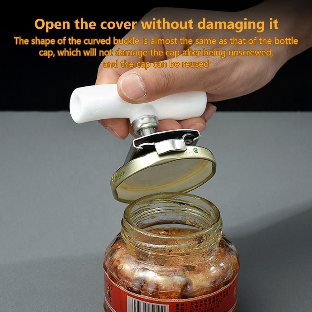 Stainless Steel Bottle Lid Opener | Adjustable Jar & Can Opener Tool