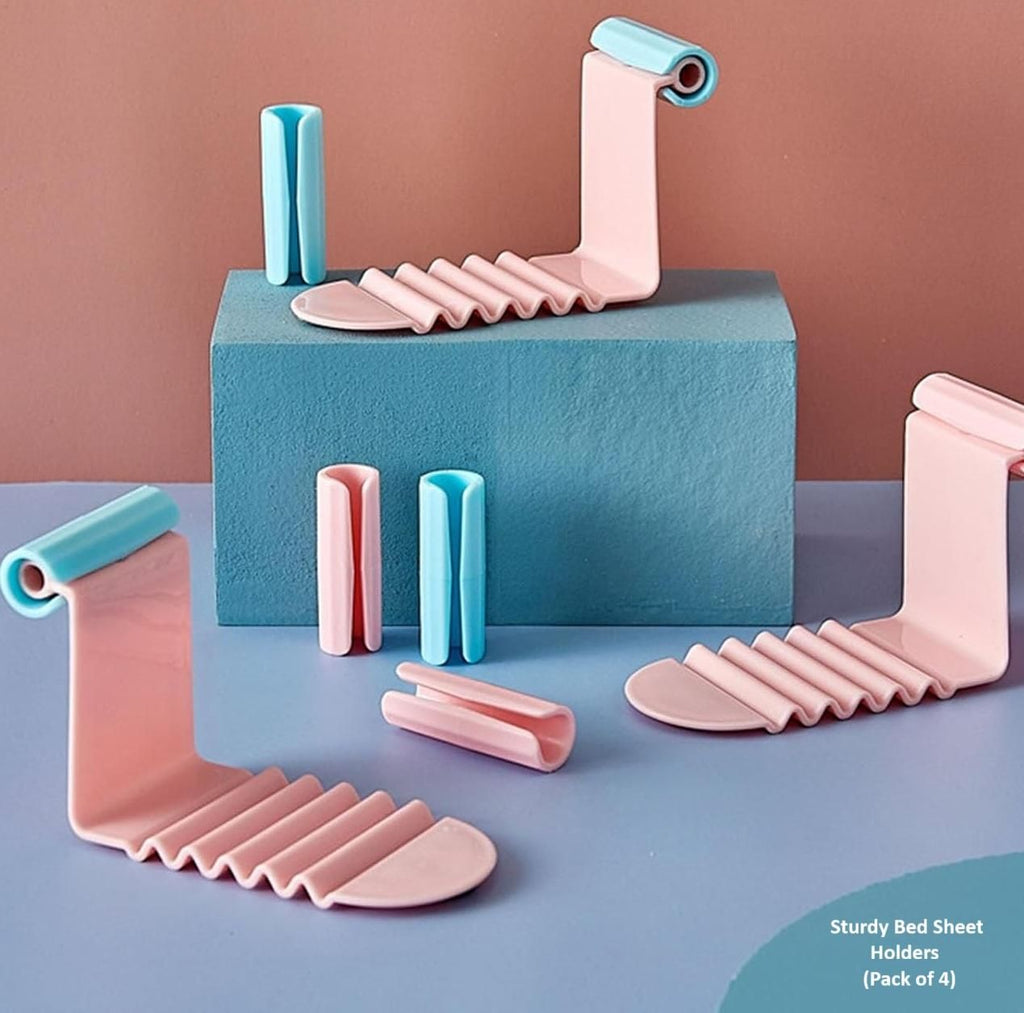 Sturdy Bed Sheet Holders Pack of 2 | Non-Slip Mattress Sheet Clips