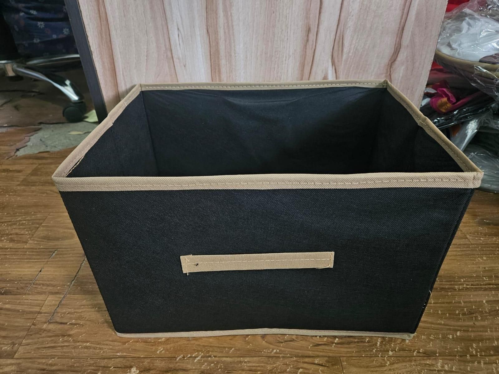 Multifunctional Fabric Storage Drawer Basket Pack of 2 | Foldable Organizer Box