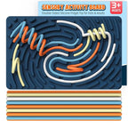 Double-Sided Silicone Montessori Sensor Activity Board – Educational Sensory Toy for Toddlers