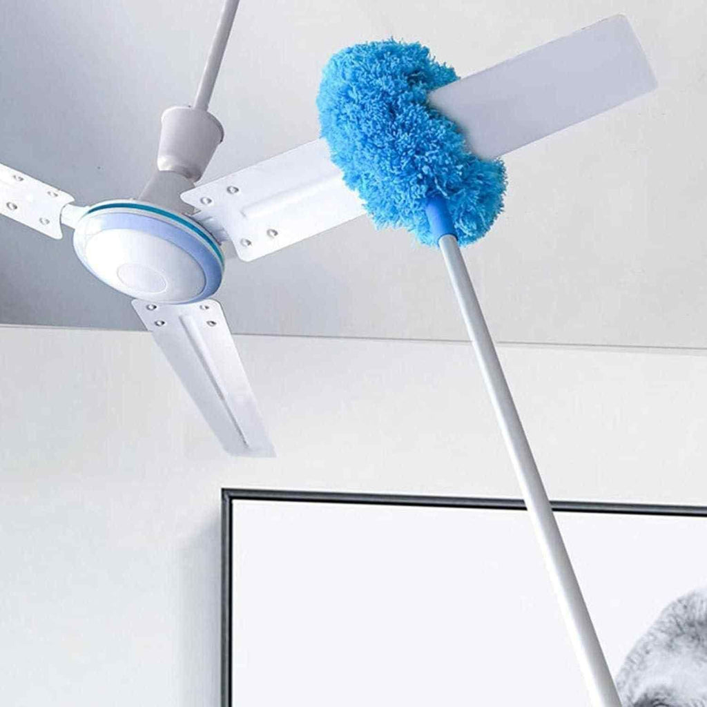 Washable Ceiling Fan Cleaner Duster with Long Handle 140cm | Reusable Fan Cleaning Brush
