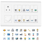 3D Premium Switch Stickers (149 PCS) – Decorative Glow Switch Board Vinyl Stickers