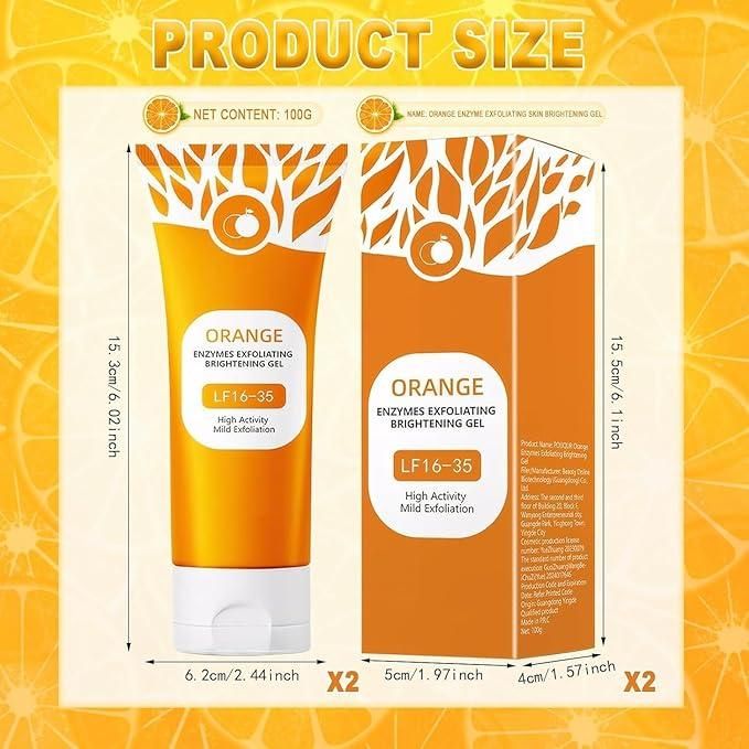 Orange Enzymes Exfoliating Brightening Gel 100g – Deep Pore Cleanser & Skin Brightening Gel