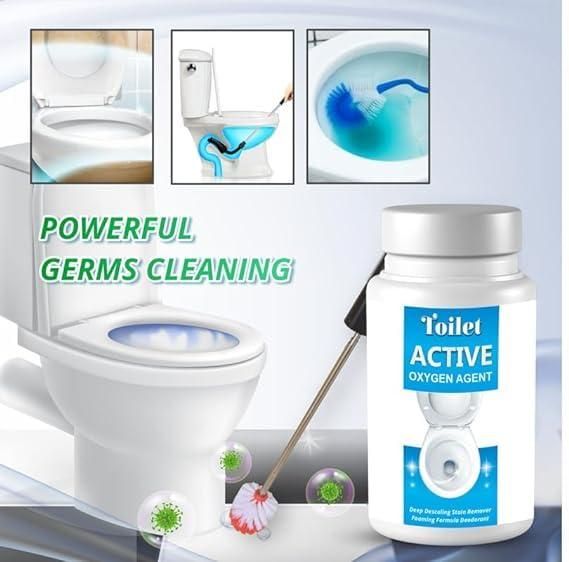 Toilet Active Oxygen Cleaner Pack of 3 – Powerful Toilet Bowl Cleaning Powder