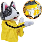 Kung Fu Dog Interactive Hand Puppet – Cute Boxing Husky Plush Toy for Kids