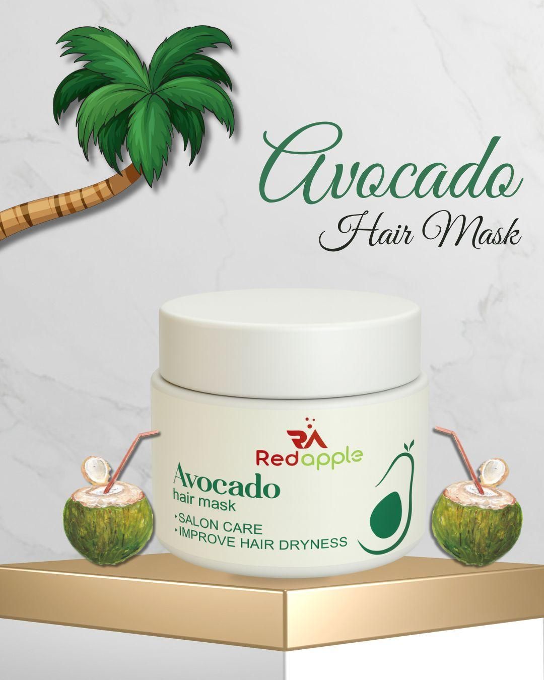 Avocado Hair Mask Pack of 2 (100gm Each) – Deep Conditioning & Repair Cream for Dry & Damaged Hair
