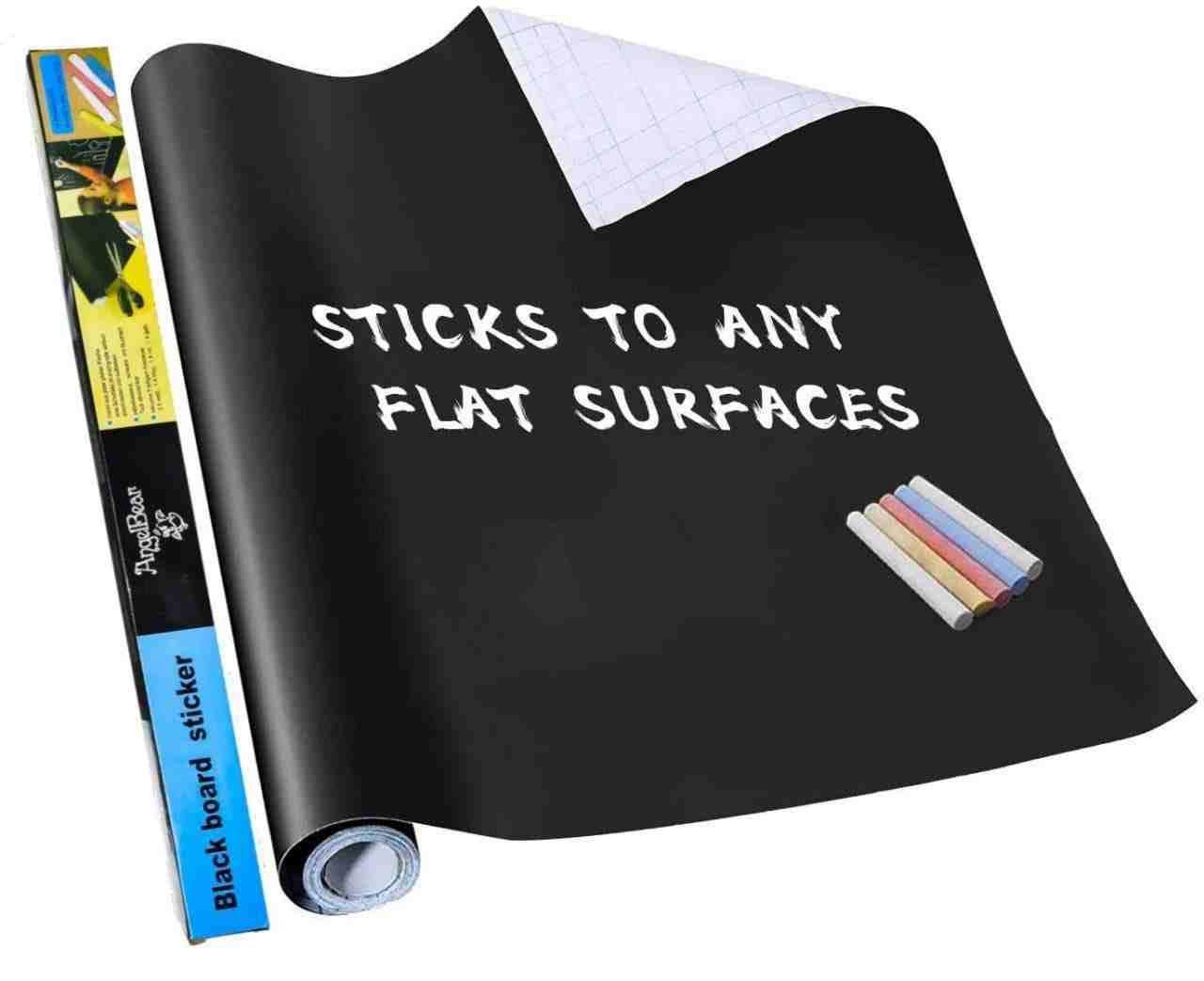 Chalkboard Contact Paper Roll – Peel & Stick Blackboard Wall Sticker for Home, Kitchen & Kids