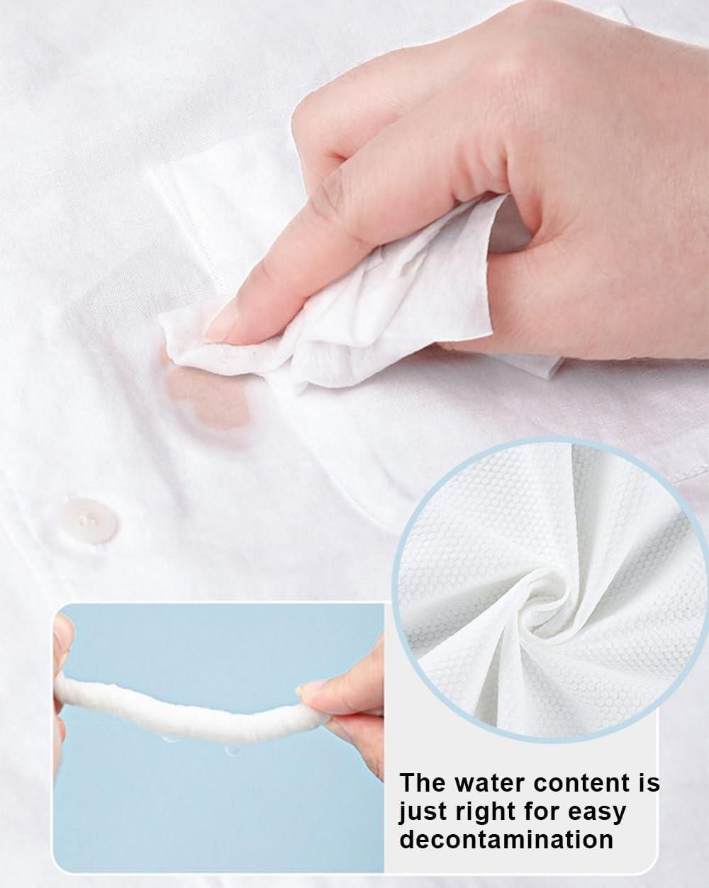 Stain Removal Wet Wipes for Clothes | Multi-Functional No Wash Cleaning Wipes