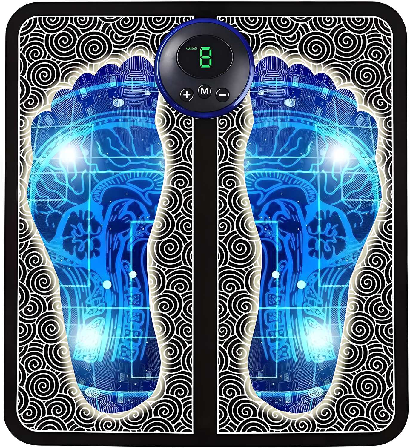 Foot Massage Pain Reliever – Wireless Electric EMS Foot & Leg Massager with 8 Modes