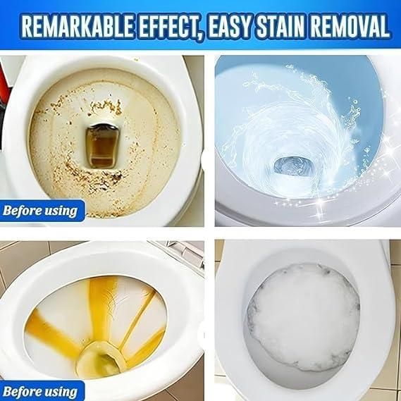 Toilet Active Oxygen Cleaner Pack of 3 – Powerful Toilet Bowl Cleaning Powder