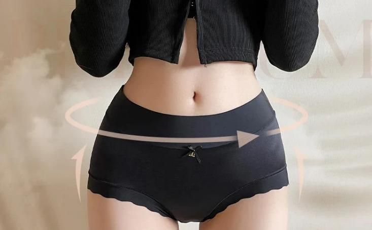 Satin Ice Silk Seamless Panties for Women | Breathable Butt Lift Brief (Pack of 1)