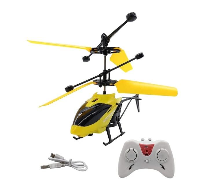 2 in 1 Remote Control Helicopter for Kids | Indoor Outdoor RC Flying Toy (Assorted Color)
