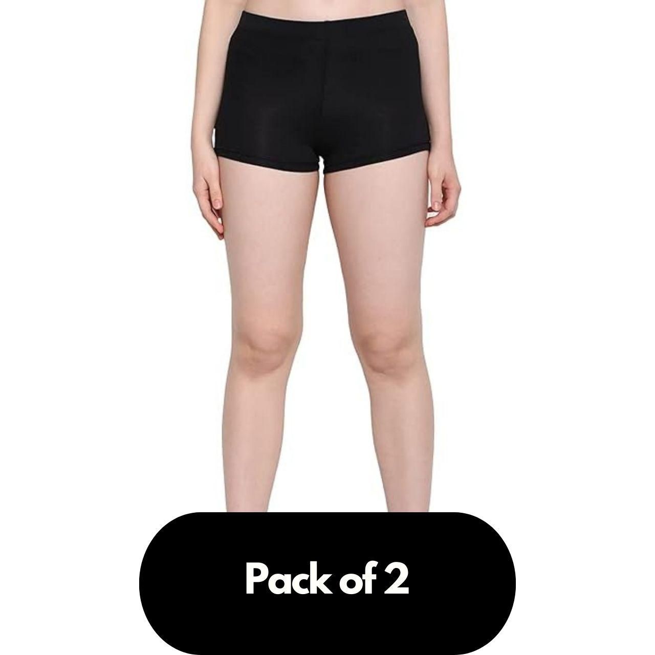 Women’s Cotton High Waist Panty Pack of 2 | Full Coverage Tummy Control Briefs