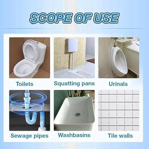 Toilet Active Oxygen Cleaner Pack of 3 – Powerful Toilet Bowl Cleaning Powder