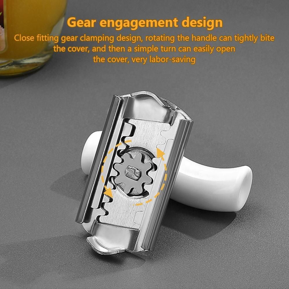 Stainless Steel Bottle Lid Opener | Adjustable Jar & Can Opener Tool