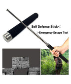Self Defence Tactical Rod Heavy Metal Extendable | 25.5 Inch Steel Safety Baton for Personal Protection