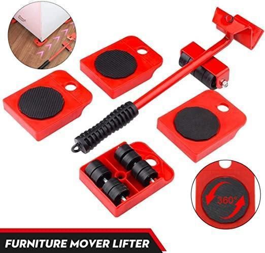 Furniture Lifter Mover Tool Set with Wheel Pads | Heavy Duty Shifting Tool