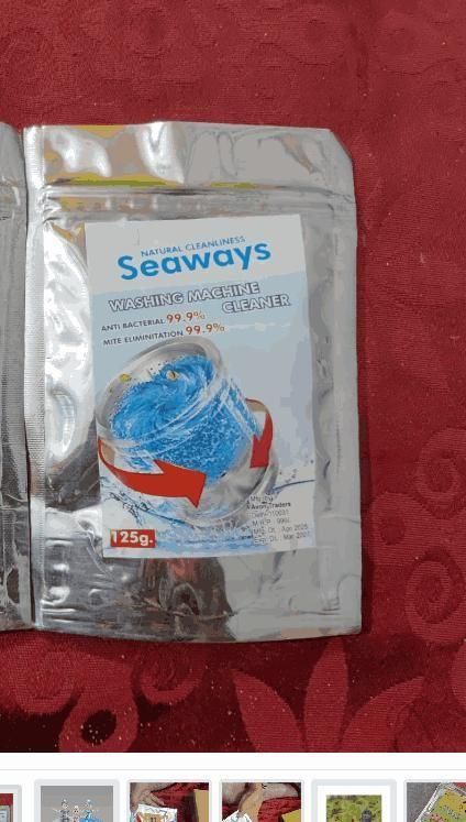 Seaways Washing Machine Cleaner 125g (Pack of 4) | Deep Drum Cleaning Powder for Top & Front Load Machines