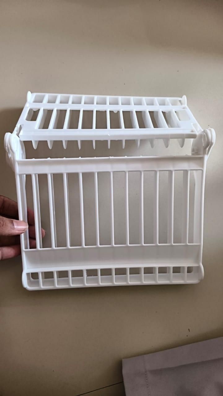 Folding Plastic Kitchen Dish Rack Stand | Dinner Plate Holder (30x20x8 cm)