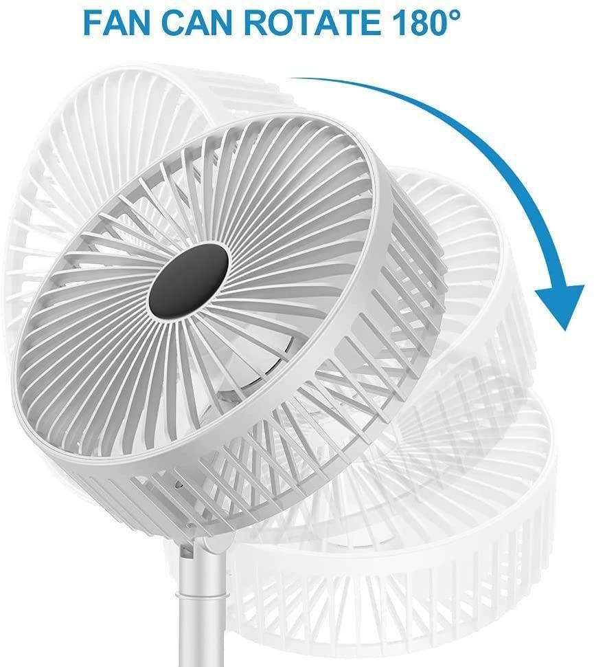 Powerful Rechargeable Table Fan | Portable Desk Fan for Home & Office