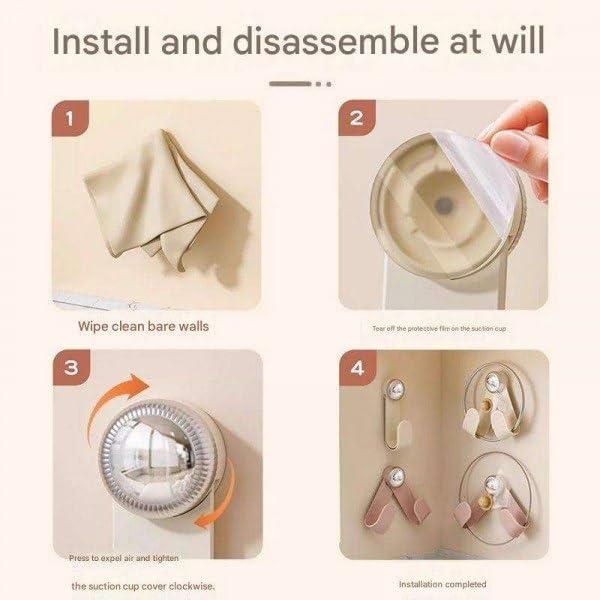 Pot Lid Holder with Suction Cup | Wall Mounted Kitchen Organizer Rack