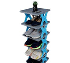 Smart Foldable 4 Layer Shoe Rack | Space Saving Plastic Shoe Organizer