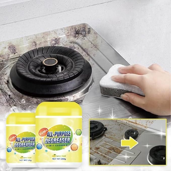All Purpose Degreaser 3 in 1 Cleaner 200 gm (Pack of 2) – Powerful Multi-Surface Kitchen & Home Grease Remover