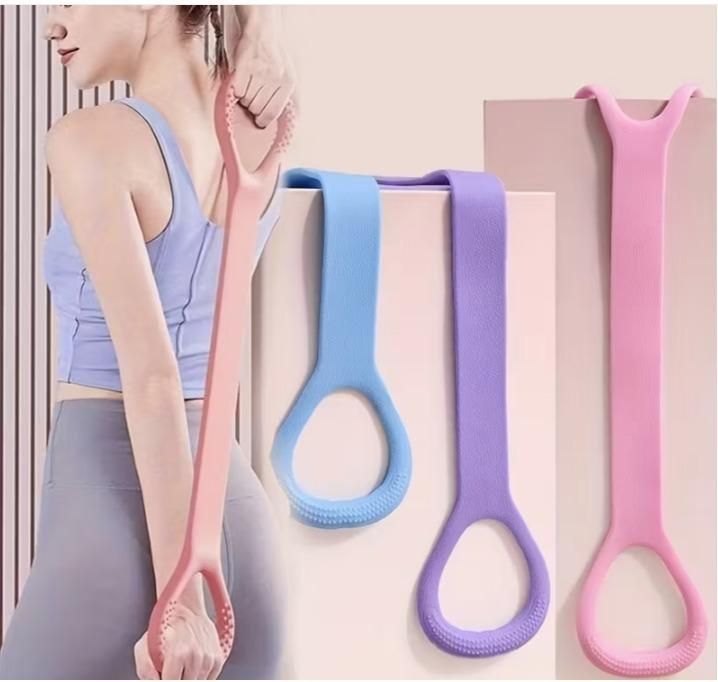 Elastic Stretch Band Training Set (Pack of 2) – Silicone Resistance Bands for Muscle Stretching & Home Workout