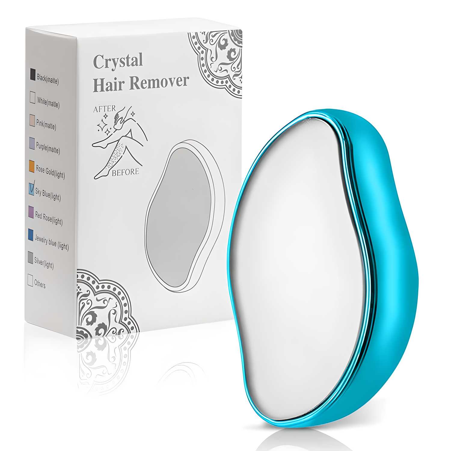 Crystal Hair Eraser for Women & Men – Painless Magic Hair Remover & Exfoliator (Reusable, Random Color)