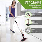 Microfiber Floor Spray Mop with 360° Rotating Head | Reusable Pad Wet & Dry Cleaner for Tiles, Wood & Kitchen Floors