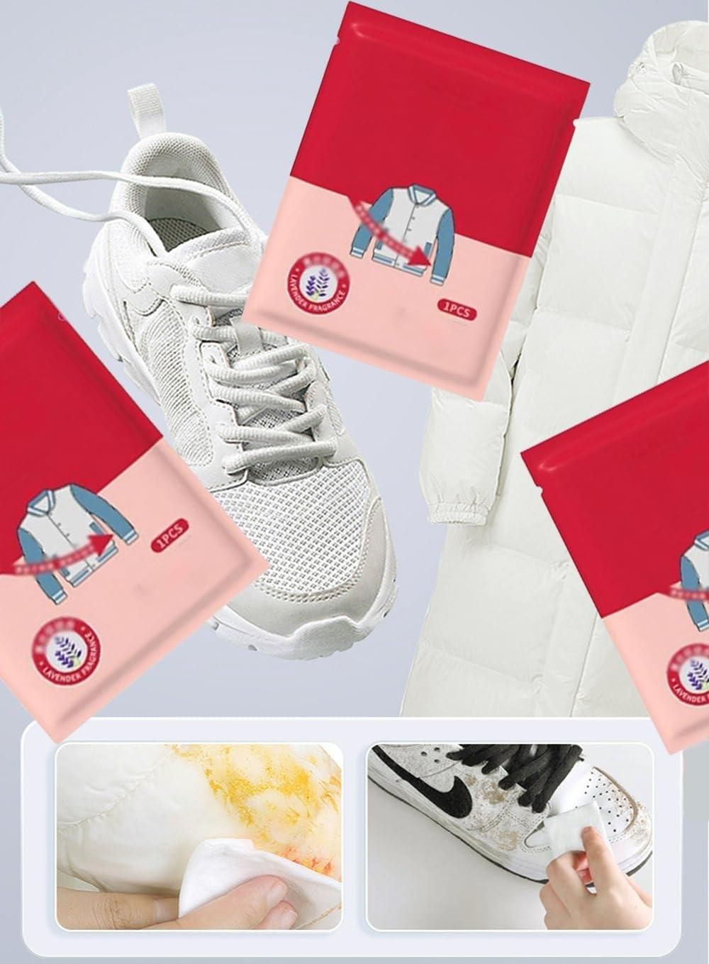 Stain Removal Wet Wipes for Clothes | Multi-Functional No Wash Cleaning Wipes