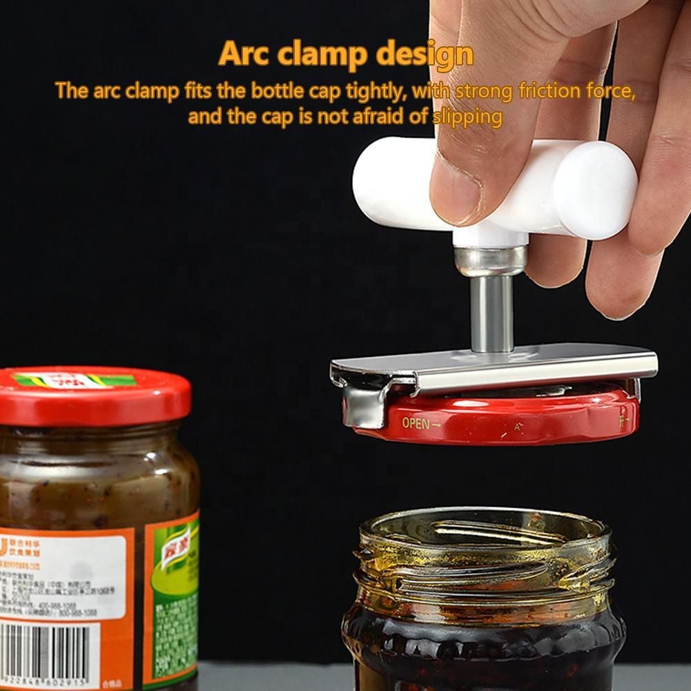 Stainless Steel Bottle Lid Opener | Adjustable Jar & Can Opener Tool