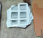 Self-Adhesive Floor Drain Stickers Pack of 20 | Anti-Clog Hair Catcher Cover