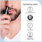 Attractive Cordless Face Shaver – Nose, Ear & Facial Hair Trimmer for Men