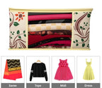 Flower Printed Saree Cover Pack of 3/6 | Non Woven PVC Zip Storage Bag