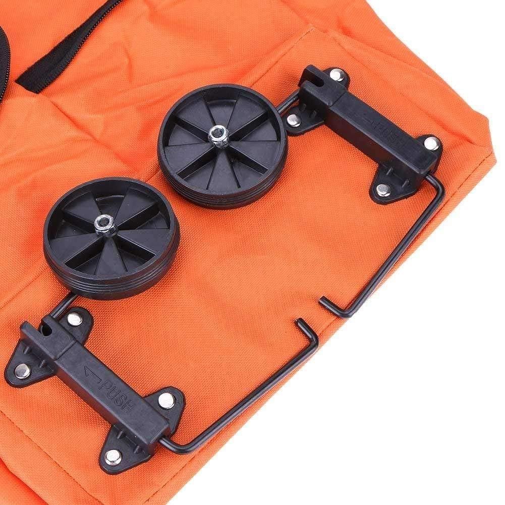 Foldable Shopping Trolley Bag with Wheels | Lightweight Waterproof Grocery Bag