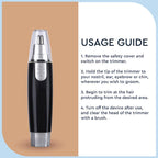 Attractive Cordless Face Shaver – Nose, Ear & Facial Hair Trimmer for Men